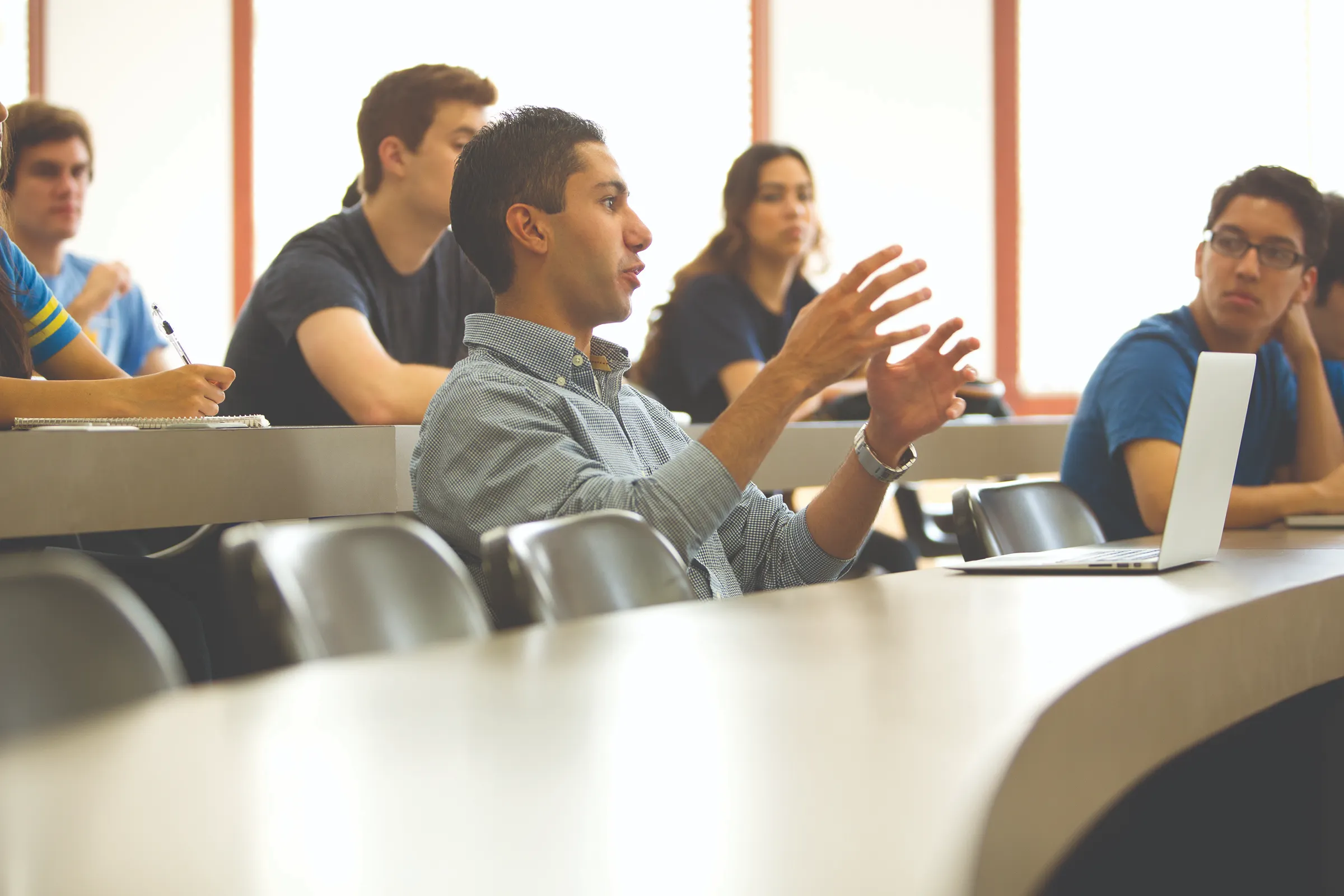 Students in a classroom